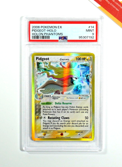 Pokemon PSA 9 Pidgeot Delta Species #14 Holo Ex Holon Phantoms 2006 English - Image 1