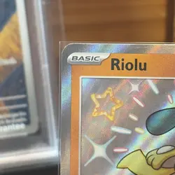Pokemon TCG Riolu 173/091 Paldean Fates Shiny Holo Rare S&V *Perfect Mint* - Image 3