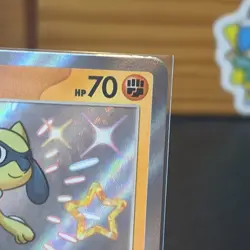Pokemon TCG Riolu 173/091 Paldean Fates Shiny Holo Rare S&V *Perfect Mint* - Image 4
