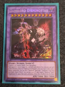 BPRO-EN036 Darklord Eveningstar Secret Rare 1st Edition YuGiOh - Image 1