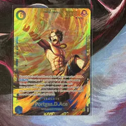 Portgas.D.Ace One Piece CCG Carrying on His Will Secret Rare Foil OP13-119 7000 - Image 1