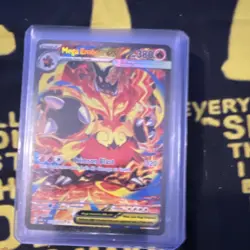 Pokemon Mega Emboar EX Holo 380HP 320 Attack 373/217 English TCG Card - Image 1