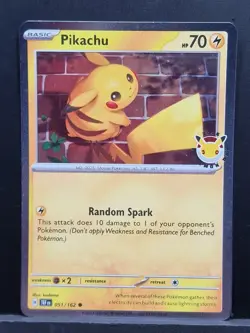 Pikachu Pokemon Day 2026 Stamped Promo Card 30th Anniversary 051/162 - Image 1