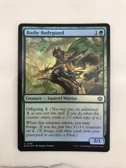 Bushy Bodyguard Foil MTG Magic the Gathering Card NM Near Mint BLB - Image 1