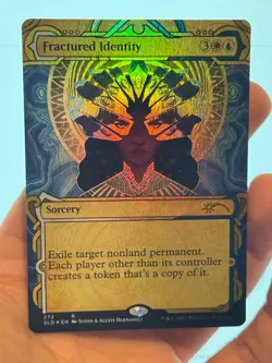 1X FOIL Fractured Identity BORDERLESS NM MTG Magic SLD Secret Lair Commander - Image 1
