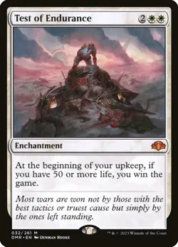 🧙Test Of Endurance 032/261 M DMR FOIL Dominaria Remastered MTG - Image 1