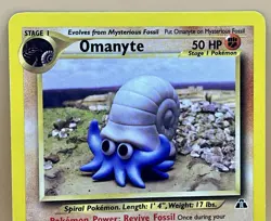 Omanyte 60/75 – Neo Discovery (Common) - NM - WOTC 2001 Pokemon TCG - Image 2