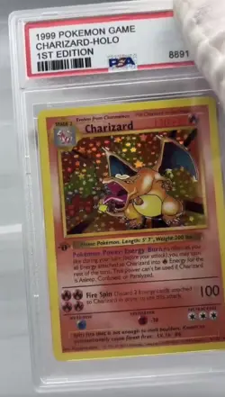 Pokemon Charizard Base Set 1st Edition Holo Rare PSA 10 004/102 1999 - Image 2
