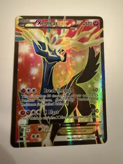 Pokemon Xerneas EX 170 HP Ultra Rare Full Art Holo XY 146/146 Basic - Image 1