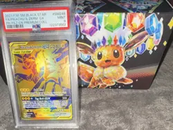 Pokemon Pikachu & Zekrom GX SM248 TAG TEAM Promo Full Art Holo PSA 9 2021 - Image 1