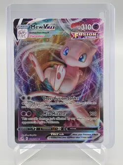 2021 Pokemon Fusion Strike Mew VMAX 114/264 Ultra Rare Holo NM SHIPS FAST - Image 1