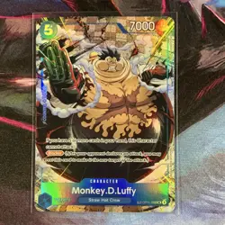 One Piece Monkey.D.Luffy Character Holo SR Card OP11-058 7000 - Image 1
