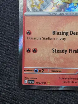 Pokemon TCG Charmander 109/091 Paldean Fates 2024 Shiny Rare Card - Image 3