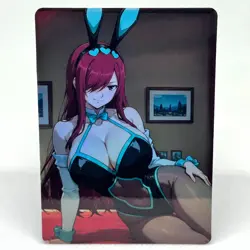Fairy Tail Erza Scarlet Goddess Anime Waifu ACG Foil Card - Image 1