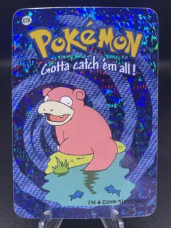 Slowpoke #079 2000 Pokemon Vending Prism Holo Sticker Card - Image 1