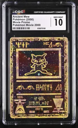 CGC 10 GEM MINT Ancient Mew 2000 Movie Promo Reverse Holo Pokemon Card - Image 1