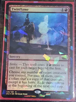 MTG Twinflame Rare Foil 129/331 Double Masters 2022 NM Condition - Image 1
