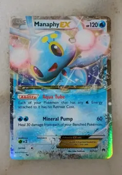 Manaphy EX 32/122 - Pokemon TCG Breakpoint XY Ultra Rare Card - Image 1