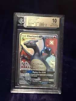 2019 Pokemon Sun & Moon Hidden Fates Shiny Charizard GX #SV49 BGS 10 PRISTINE 🔥 - Image 2