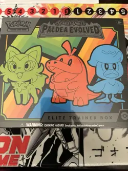 Pokemon Elite Trainer Box Scarlet & Violet Paldea Evolved Booster Promo Full Art - Image 1