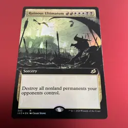 MTG Foil Ruinous Ultimatum Extended Art #343 NM Never Played Ikoria - Image 1