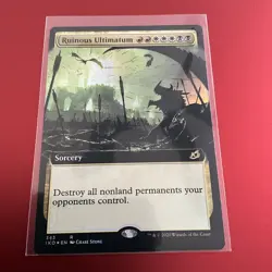 MTG Foil Ruinous Ultimatum Extended Art #343 NM Never Played Ikoria - Image 3