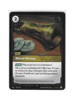 Blood Money Spell Foil - SFD 162/221 - Riftbound Spiritforged - Image 1