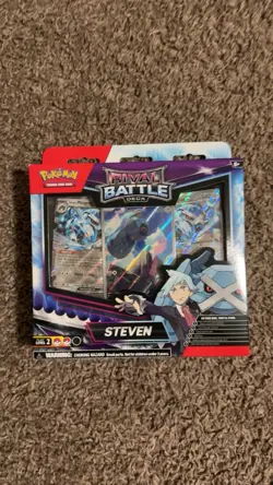 Pokemon Rival Battle Deck Steven's Beldum Illustration Metagross Ex - Image 1
