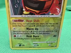Pokemon TCG 2009 Heat Rotom RT3/6 Rising Rivals Reverse Holo Moderately Played - Image 5