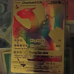 Pokemon Charizard GX 150/147 Gold Foil Rare - Image 1