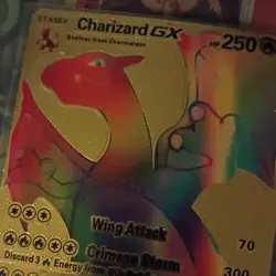 Pokemon Charizard GX 150/147 Gold Foil Rare - Image 3
