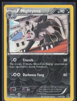 Mightyena Reverse Holo 54/119 Pokemon XY - Phantom Forces LP Pokemon Card - Image 1