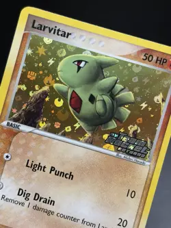 2004 LARVITAR Reverse Holo Stamped Team Rocket Returns 63/109 Pokemon Card NM (A - Image 3