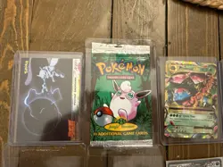 Pokemon Card Lot w/ Charizard + Vintage Jungle Booster Pack Wrapper (Empty) - Image 2