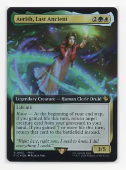Aerith, Last Ancient (Extended Art) R Commander: FINAL FANTASY 163 NM - Foil - Image 1