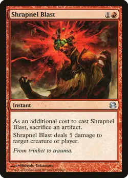 4x Shrapnel Blast - NM - Masters Set - SPARROW MAGIC mtg - Image 1