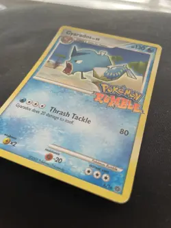 Pokemon Gyarados Rumble Promo Card 6/16 Thrash Tackle 2009 English - Image 2