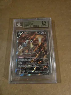 2023 Pokemon Crown Zenith FA Entei V GG36/GG70 Galarian Gallery BGS 9.5 Sub Grad - Image 4