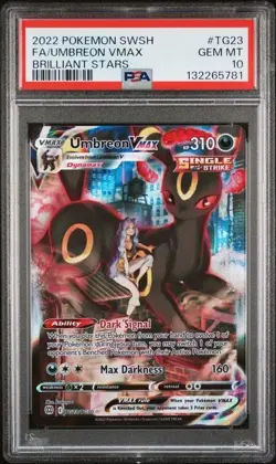 Pokemon Umbreon VMAX TG23/TG30 Brilliant Stars Trainer Gallery Ultra Rare PSA 10 - Image 1