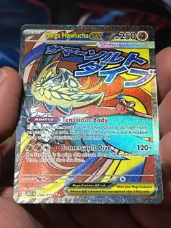 Mega Hawlucha Ex 268/217 Ascended Heroes English Mega Attack Rare Pokemon TCG NM - Image 3