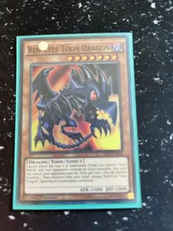 Yu-Gi-Oh Red-Eyes Toon Dragon Super Rare Card SHVI-EN036 1st Edition - Image 1