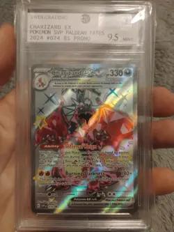 Pokemon TCG Charizard EX Scarlet & Violet Paldean Fates Promo Card #74 - Image 1