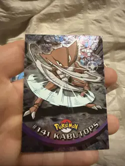 2000 Topps Pokemon TV Animation Edition Series 3 Holo #141 Kabutops Dmg - Image 1