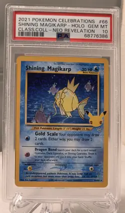 PSA 10 Shining Magikarp #66 - Pokemon Celebrations - Pokemon TCG GEM MINT - Image 1