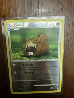 Pokemon Bidoof Reverse Holo LP 70/130 Common, English, Diamond and Pearl - Image 1