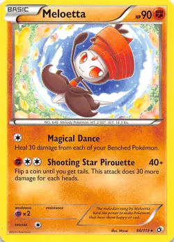 Meloetta (86) 86/113 Legendary Treasures Pokemon 004089 - Image 1
