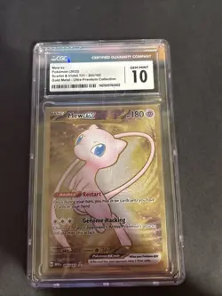 Mew Ex 151 205/165 Gold Metal Card CGC 10 - Image 1