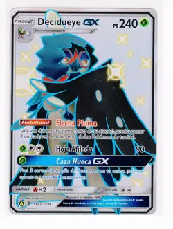 ~ESP~ SPANISH Decidueye GX Shiny Vault SV47 Hidden Fates Pokemon Card (Ref:PE1)A - Image 1