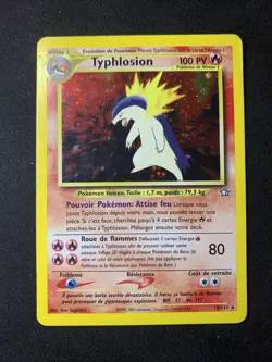 Pokemon Typhlosion Neo Genesis 18/111 Holo Rare 100 HP Stage 2 Unlimited Card - Image 1