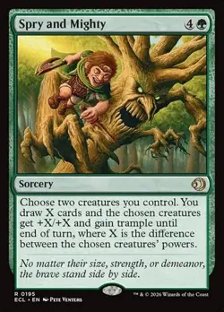 1x Spry and Mighty - Foil NM Eng MTG - Lorwyn Eclipsed - Image 1